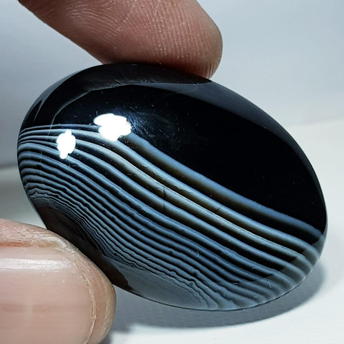 58.50 ct Natural Black Lace Agate (1 of 5)