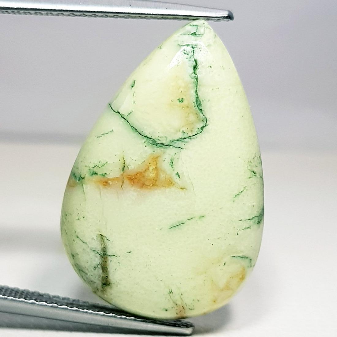 22.50 ct Natural Lemon Chrysoprase: Pear - Africa