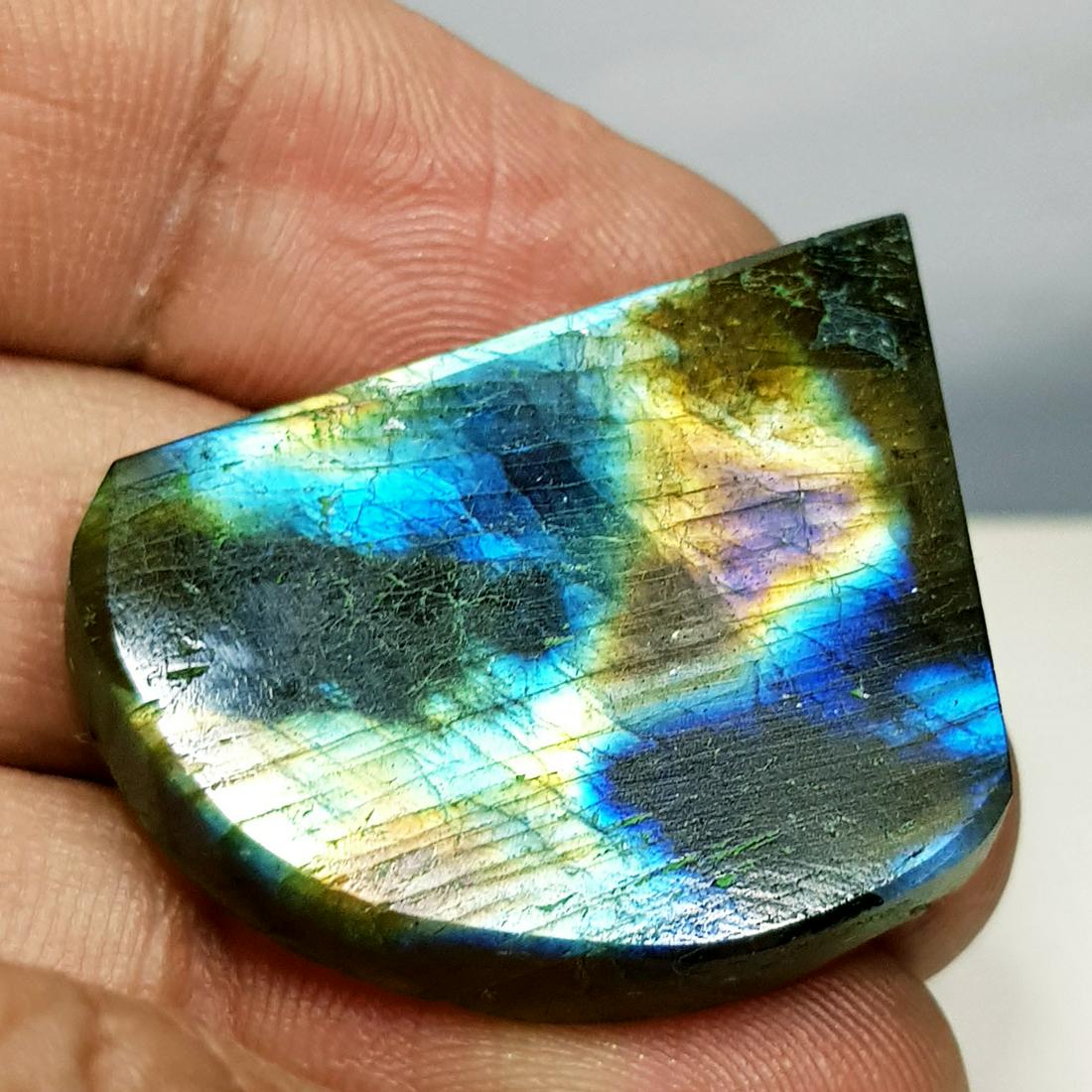 44.30 ct Natural Labradorite Slice (1 of 6)