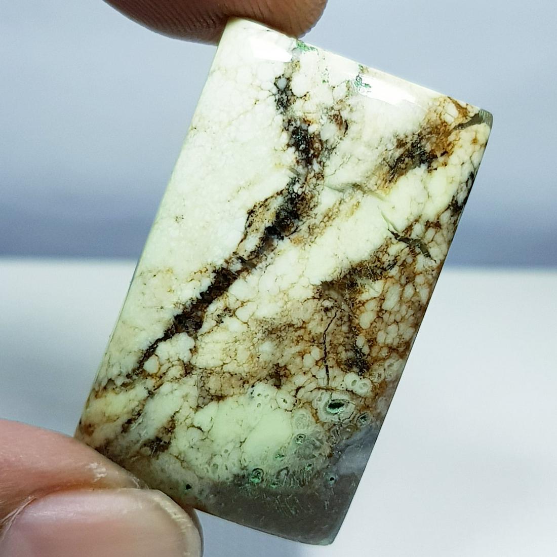 73.05 ct Natural Lemon Chrysoprase: Rectangular - Africa
