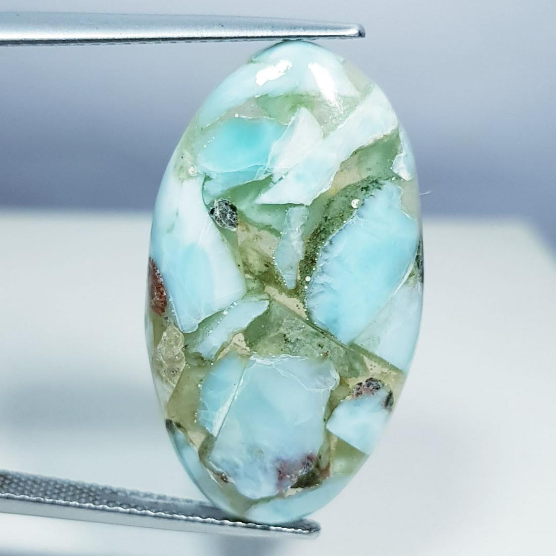 16.15 ct Natural Copper Larimar (1 of 5)
