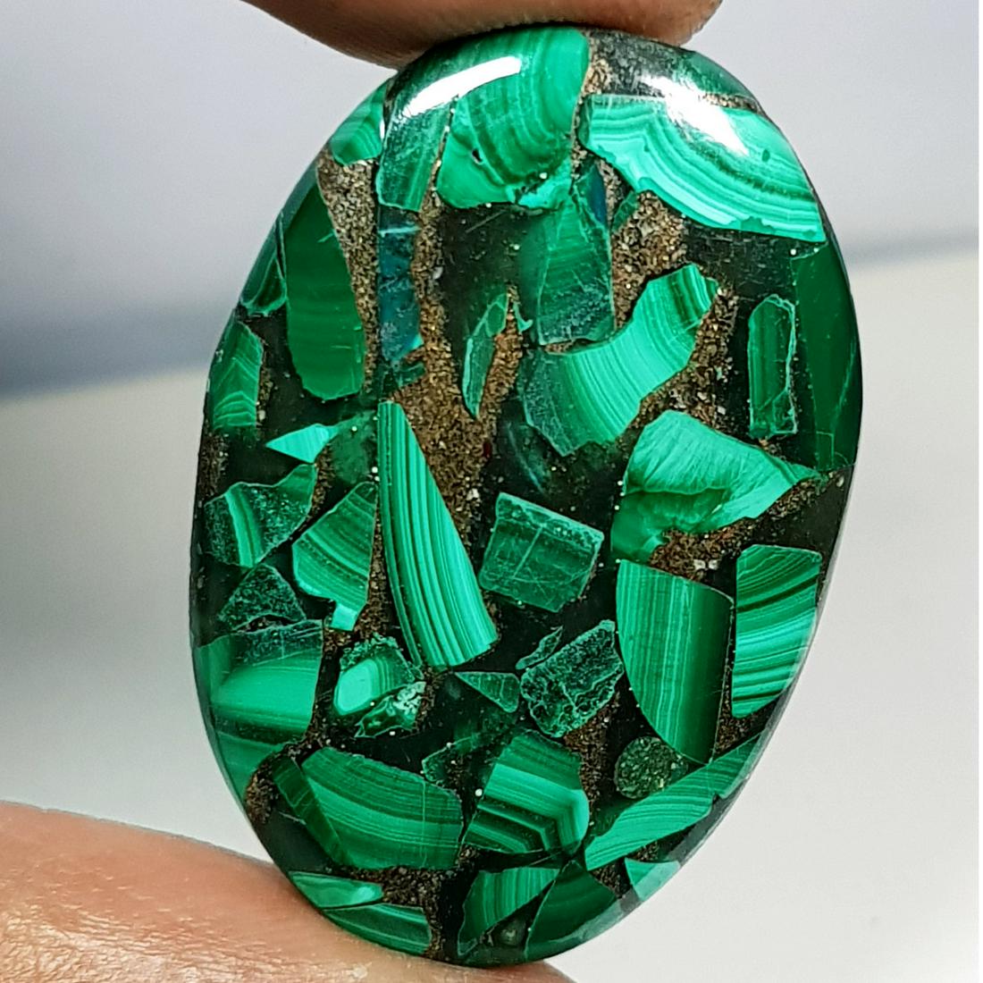 27.35 ct Natural Copper Malachite (1 of 5)