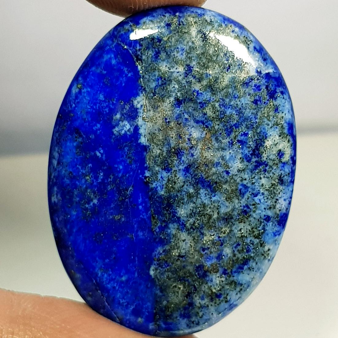 50.45 ct Natural Copper Lapiz Lazuil: Oval-Afganistan/Chile