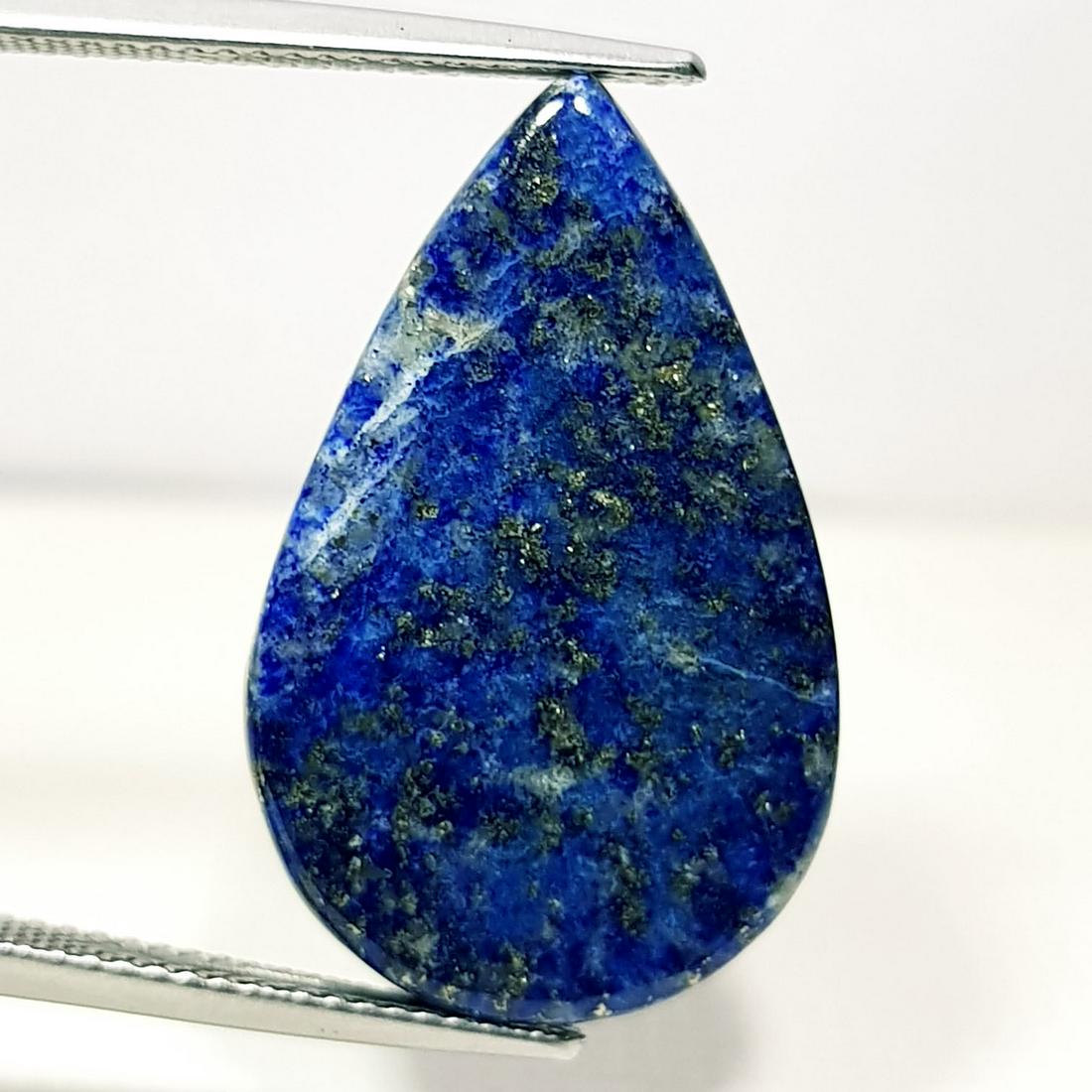 16.85 ct Natural Copper Lapiz Lazuil: Pear-Afganistan/Chile
