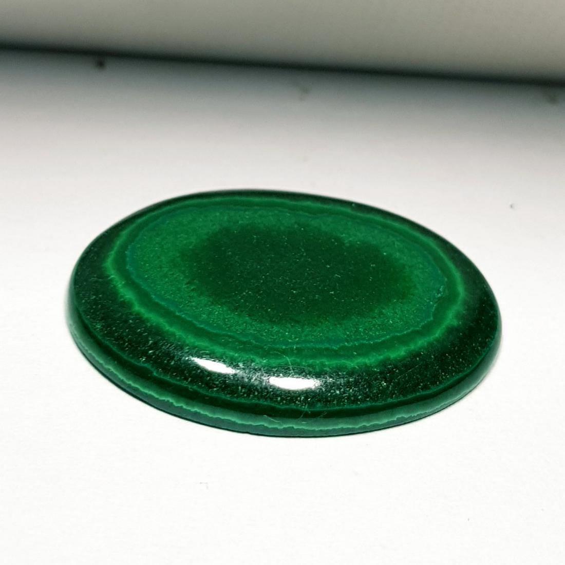 26.72 ct Natural Malachite: Oval-Africa
