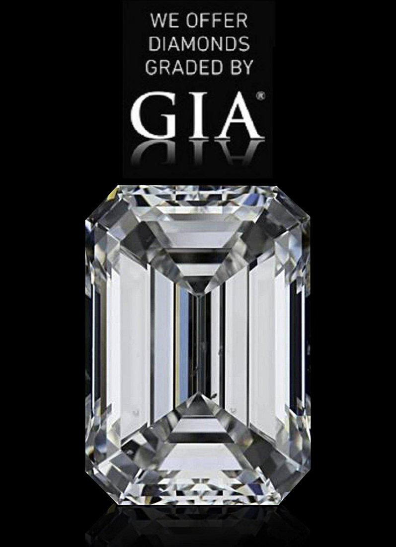 0.50 CT - G / VS2 / GIA Certified Emerald Cut Diamond (1 of 3)