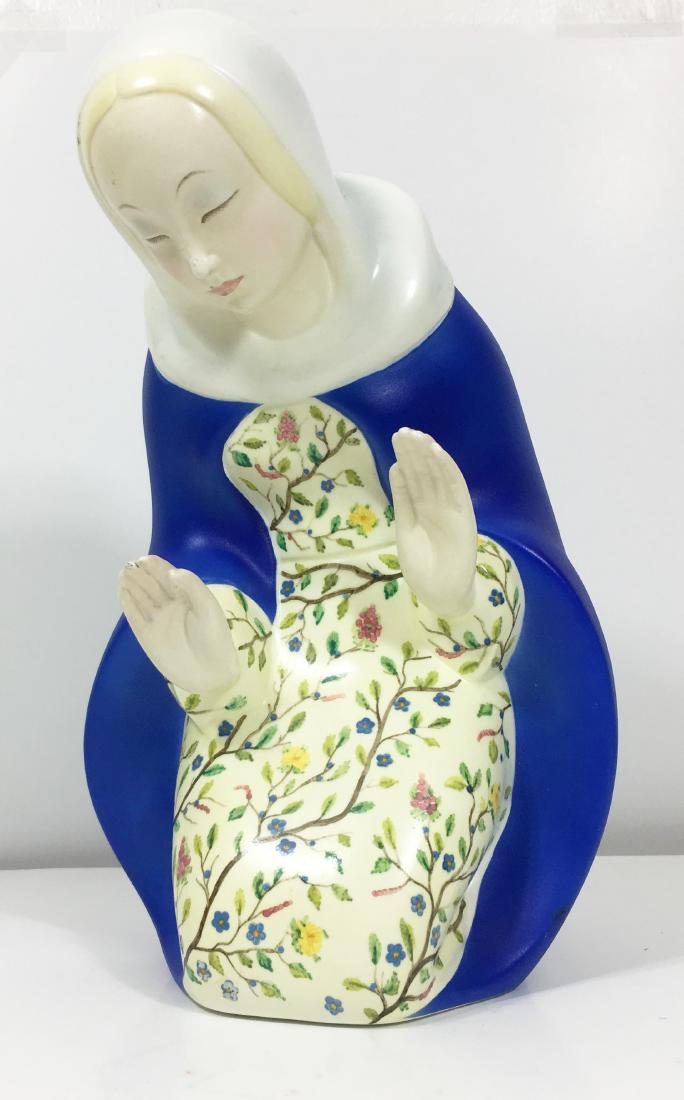Lenci Torino Madonna Porcelain woman signed on the (1 of 6)