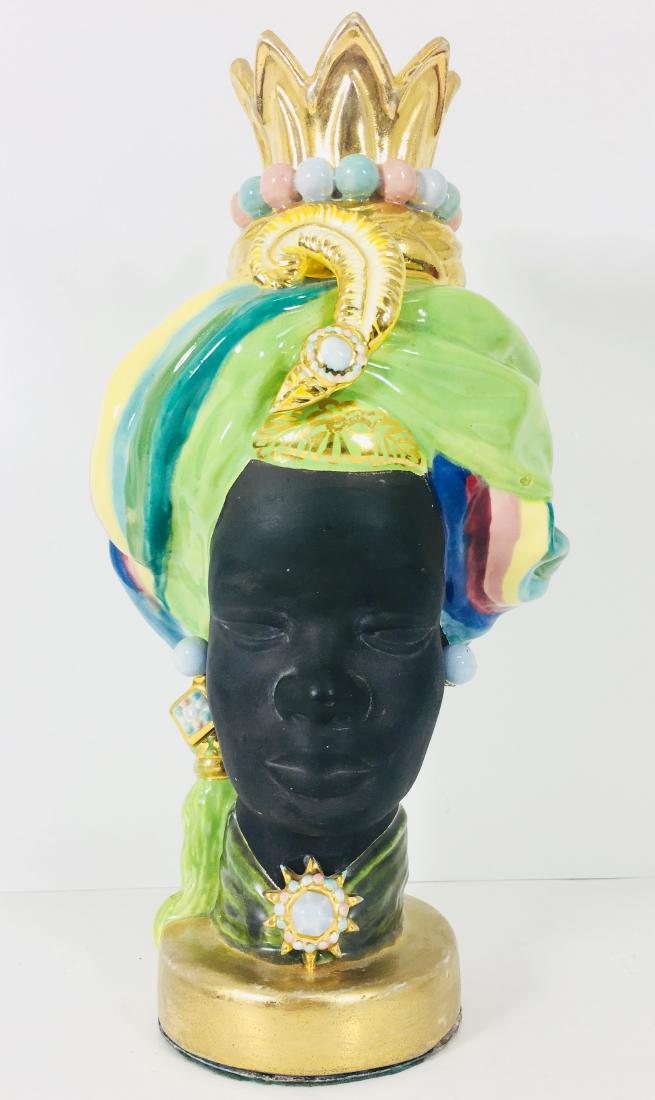 antique  majolica italy bust woman (1 of 3)