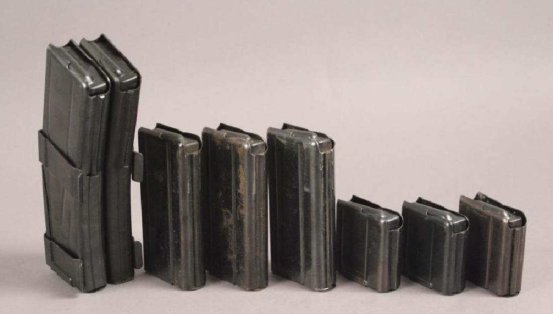 Carbine & Round Magazines Lot - M-1's: 30 M-1 Carbine ( 2 extended mags - 20 rounds), 3 -10 round magazines, 3 - 5 round magazines. [ALN 762]