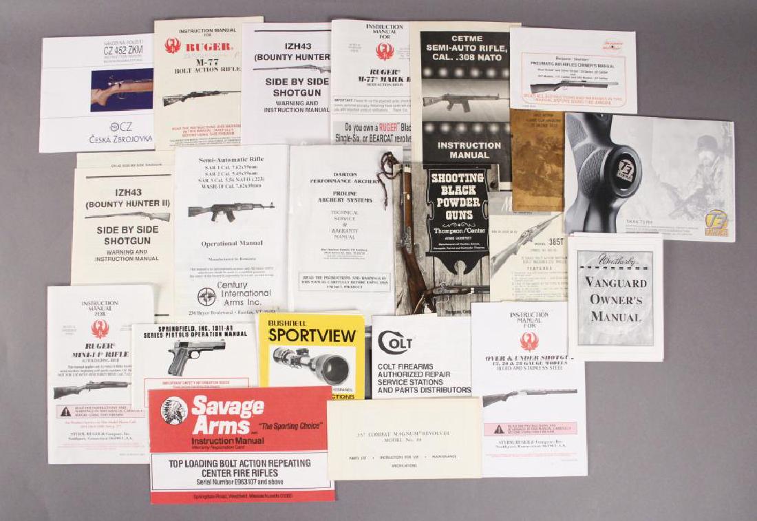Great Collection of Gun Instruction Manuals: Includes manuals for Scopes, Colt Light Rifle, Remington and more. [ALN 741]