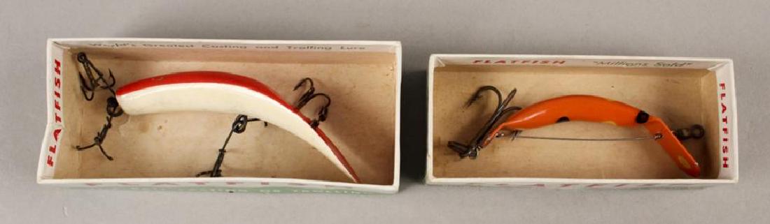 2 Helin Flatfish Fishing Lures in Box: 2 Helin Flatfish Fishing Lures in Box [RMP 2652]