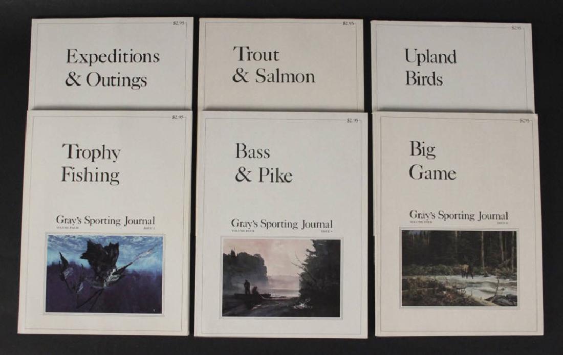 6 - 1979 Gray's Sporting Journals: 6 - 1979 Gray's Sporting Journals. Includes Expeditions & Outings, Trout & Salmon, Upland Birds, Trophy Fish, Bass & Pike, Big Game. [SMA 392]