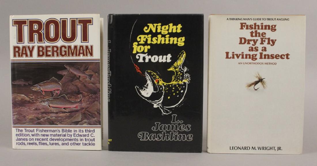Night Fishing, Trout, Fishing The Dry Fly: Night Fishing for Trout by L. James Bashline Trout by Ray Bergman Fishing The Dry Fly as A Living Insect by Leonard M. Wright. [SMA 420]