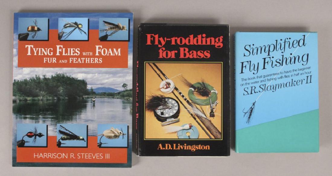 Tying Flies, Fly-rodding, Simplified Fishing: Tying Flies With Foam, Fur, and Feather by Harrison R. Steevs III Fly-Rodding for Bass by A. D. Livingston Simplified Fly Fishing by S. R. Slaymaker. [SMA 418]