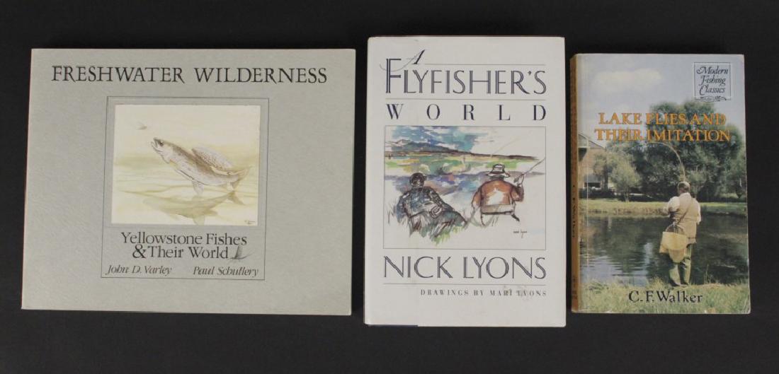 Fly Fishers World, Lake Flies, & Freshwater Wild: A Fly Fisher's World by Nick Lyons Lake Flies and Their Imitation by C. F. Walker Freshwater Wilderness by John D. Schullery. [SMA 469]