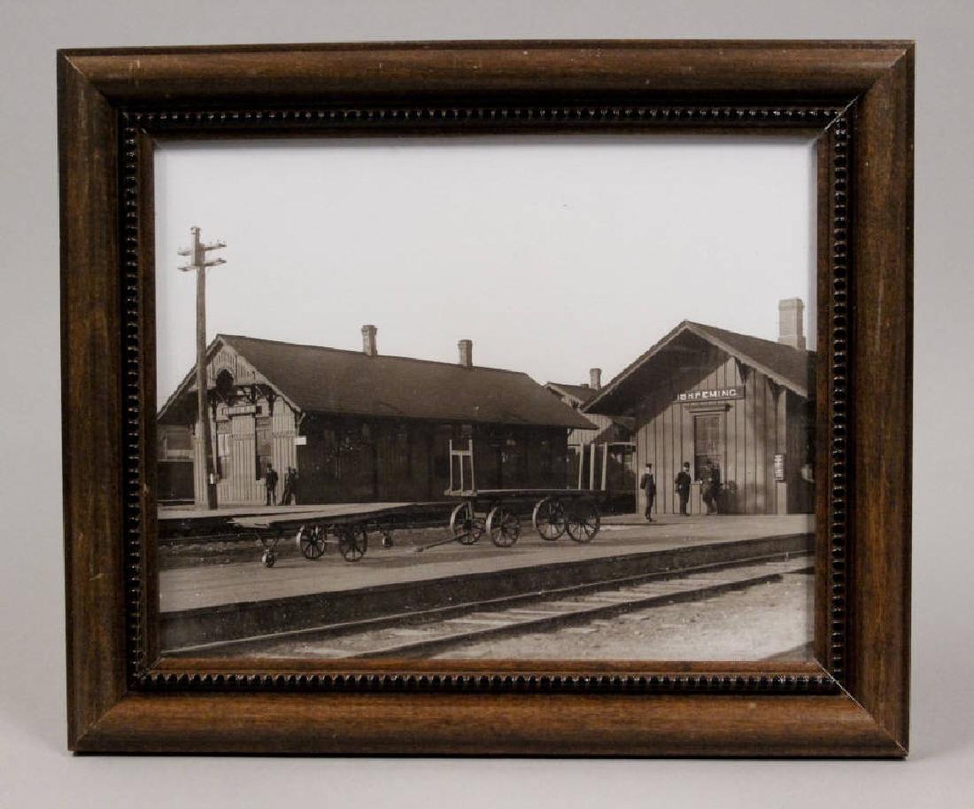 Ishpeming Michigan Train Station Framed Photo
