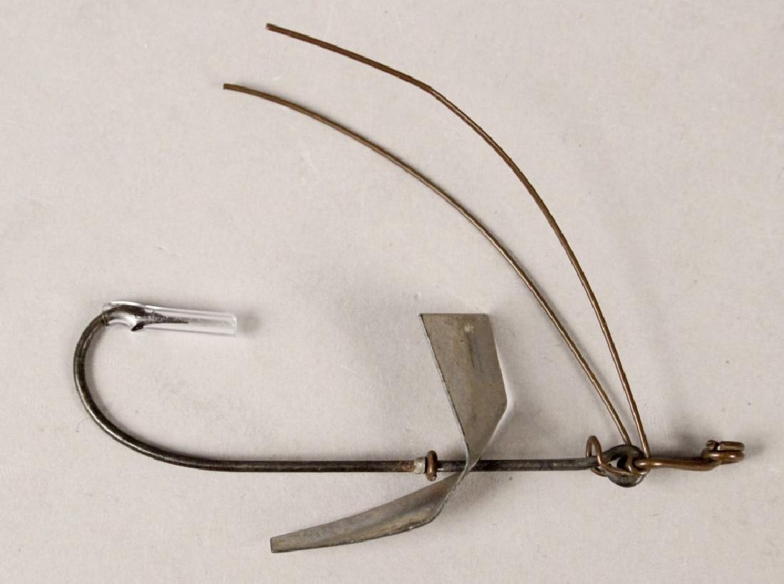 Antique 1900's Burgess Weedless Fishing Hook: Manufactured by Benjamin F. Burgess of Jackson, Michigan. Patented 1895. [RMP 2533]