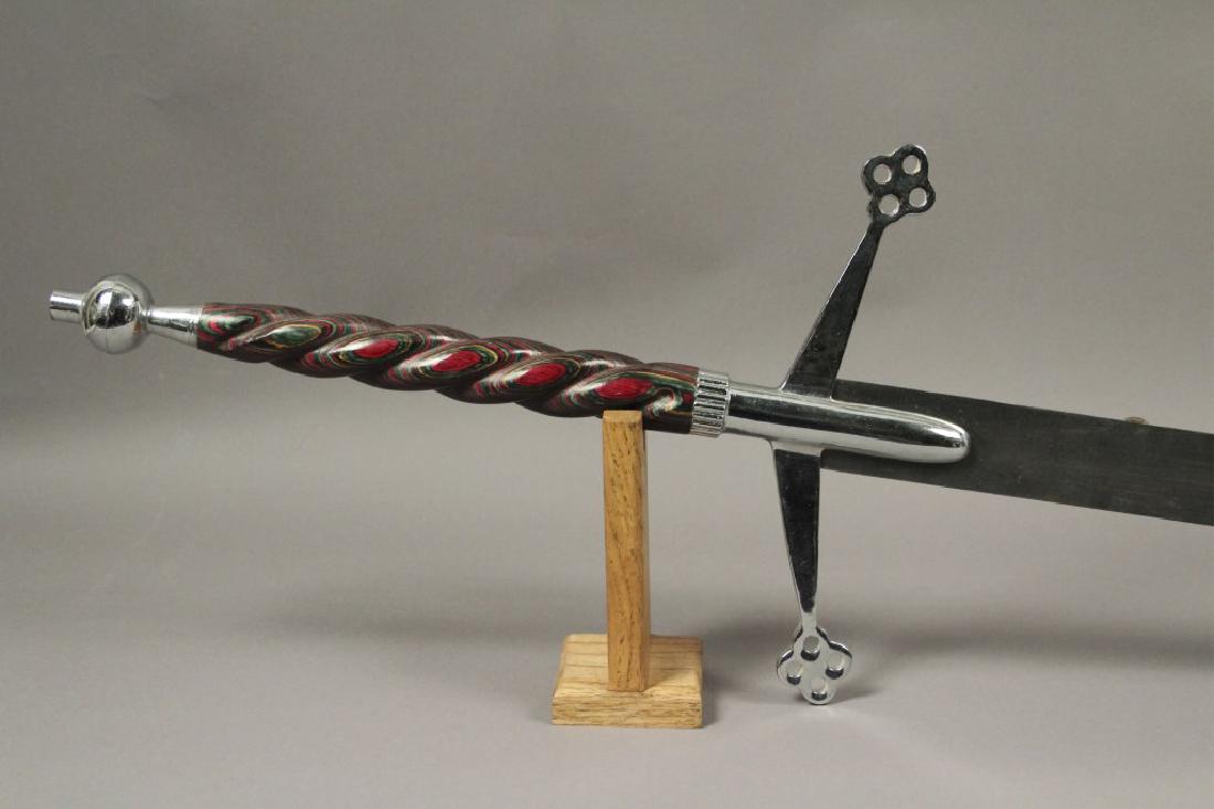 Claymore Long Sword w/ Leather Sheath (1 of 12)