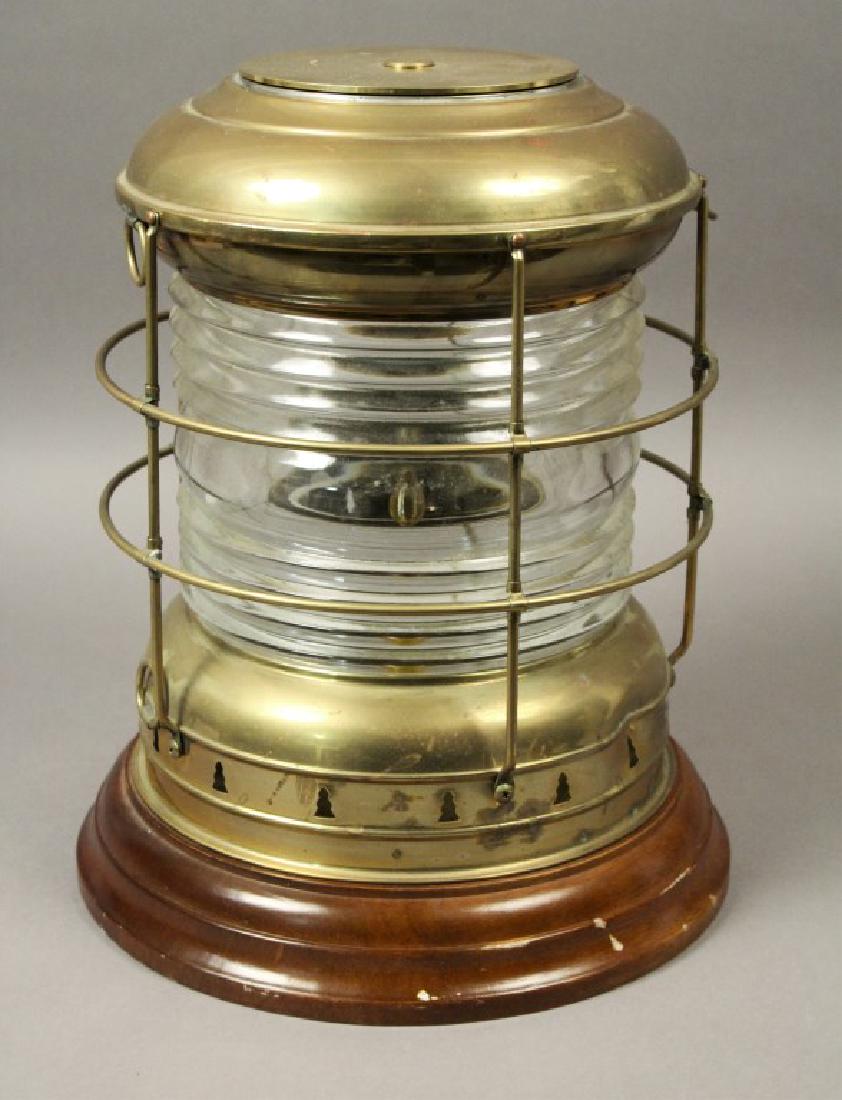 Nautical Brass Lantern Electric Lamp (1 of 8)
