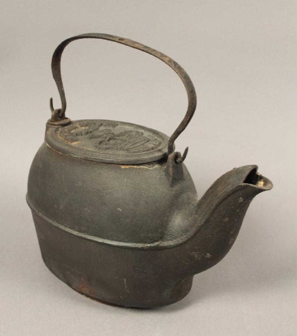 Detroit Stone Works Jewel Cast Iron Teapot: Steep your loose leaf tea in this vintage teapot. [HOU 349]