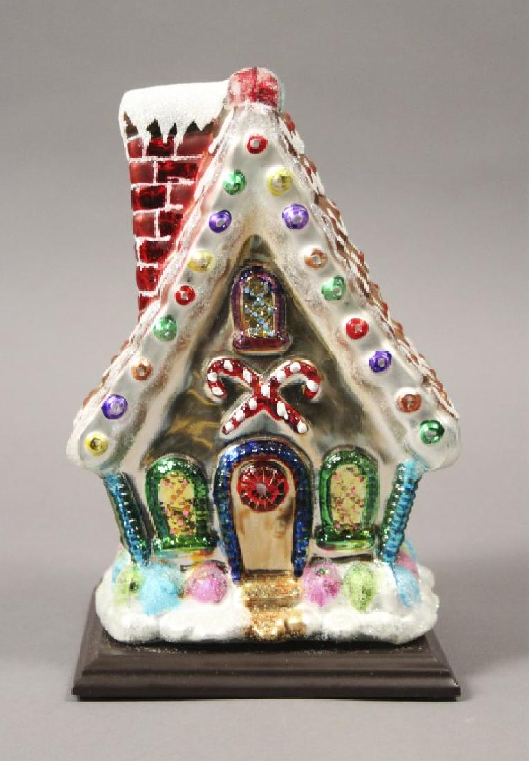 Thomas Pacconi Gingerbread House w/Wood Base: 2004 stamped with certificate and numbered. [SCG 810]