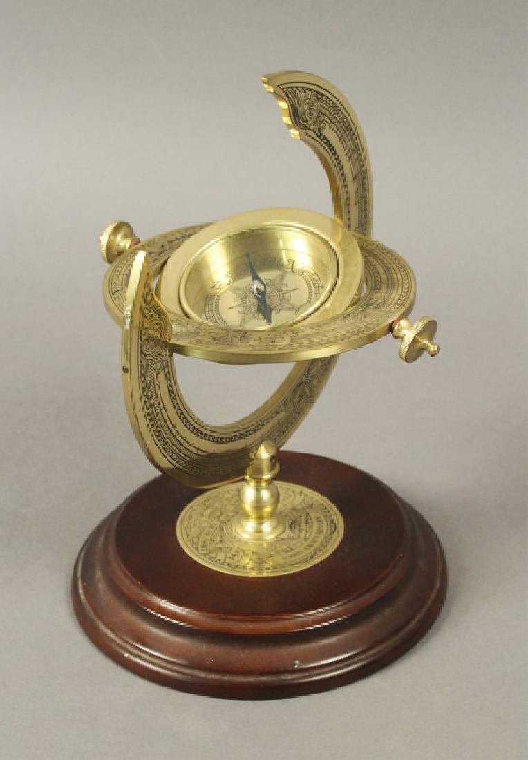 Discovery of America Commemorative Compass: Issued in 1992 as part of The Great Instruments of Discovery Series from The National Maritime Historical Society & The Franklin Mint. 500th Anniversary 1492-1992. [ILY 421]