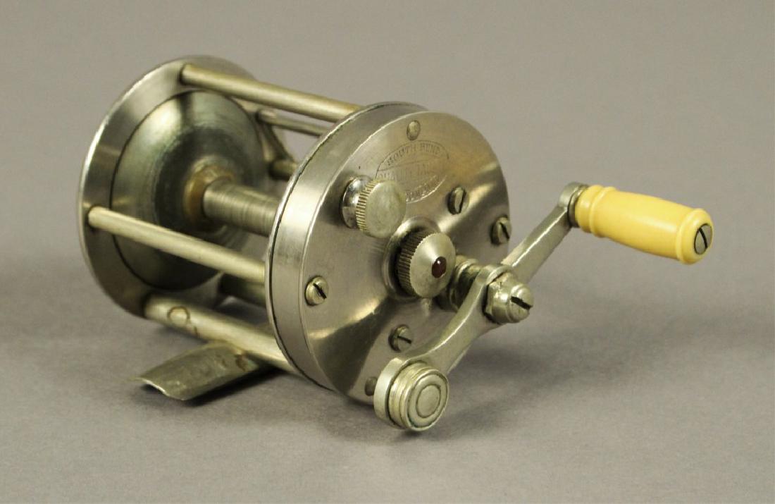 South Bend Anti-Back-Lash Style 1131A Casting Reel: 100 yard style 1131-A Anti-Back-Lash reel manufactured in South Bend, IN. [JHI 865]