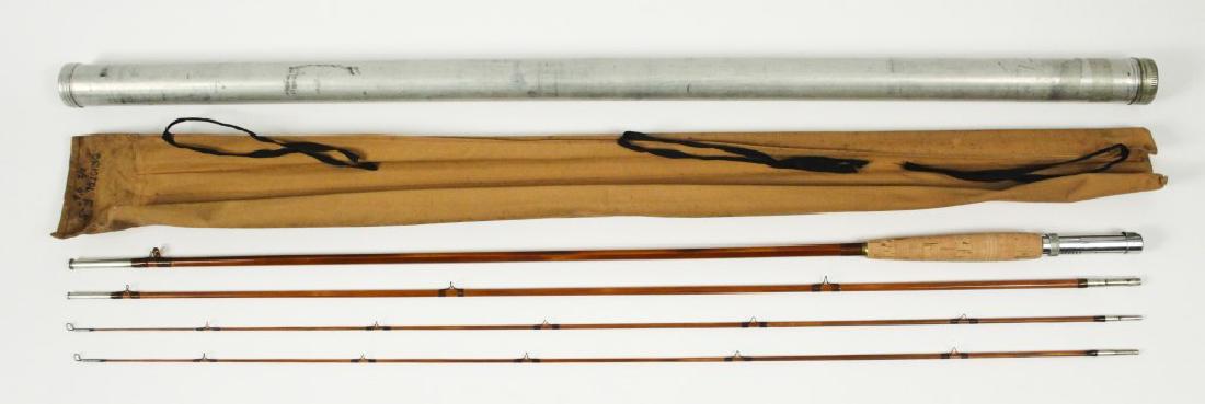 Bristol F-5 Bamboo Fly Fishing Rod: Four piece vintage rod. [JHI 879]