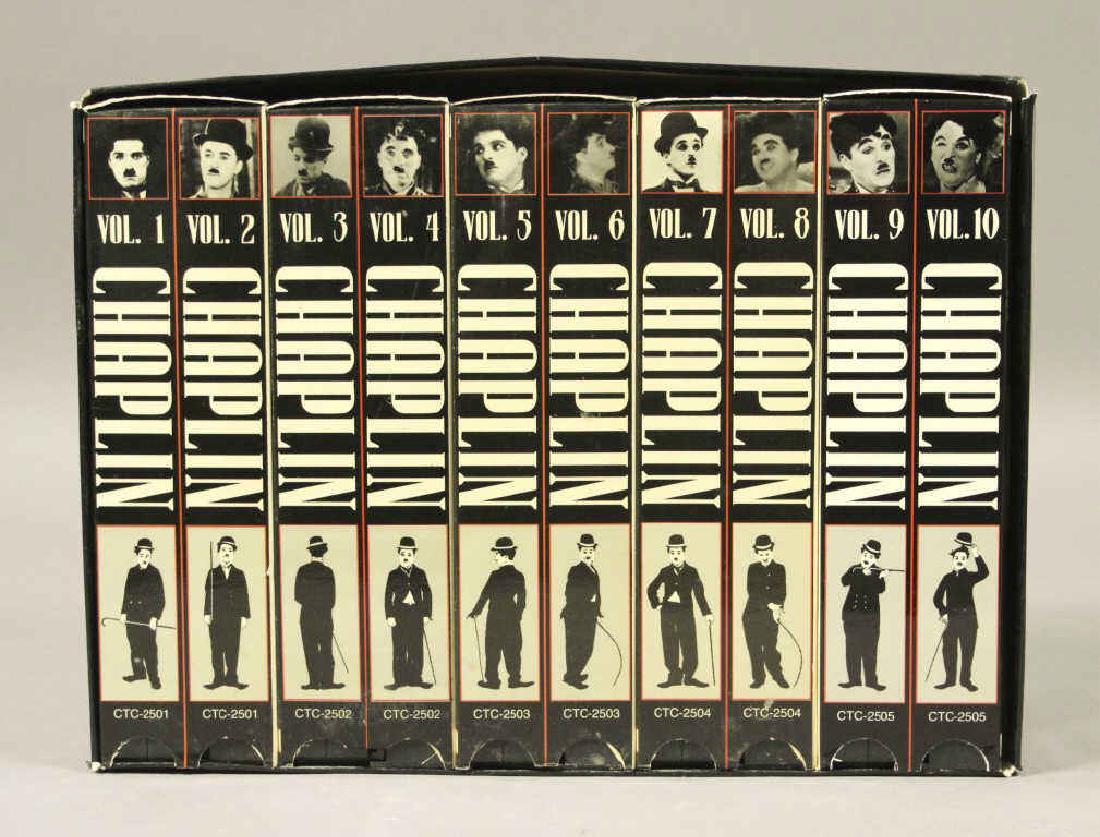 Charlie Chaplin "The Collection" VHS 10 Vol. Set: Films included in the set are In The Park, His New Job, The Fireman, Easy Street and many more. [ILY 460]