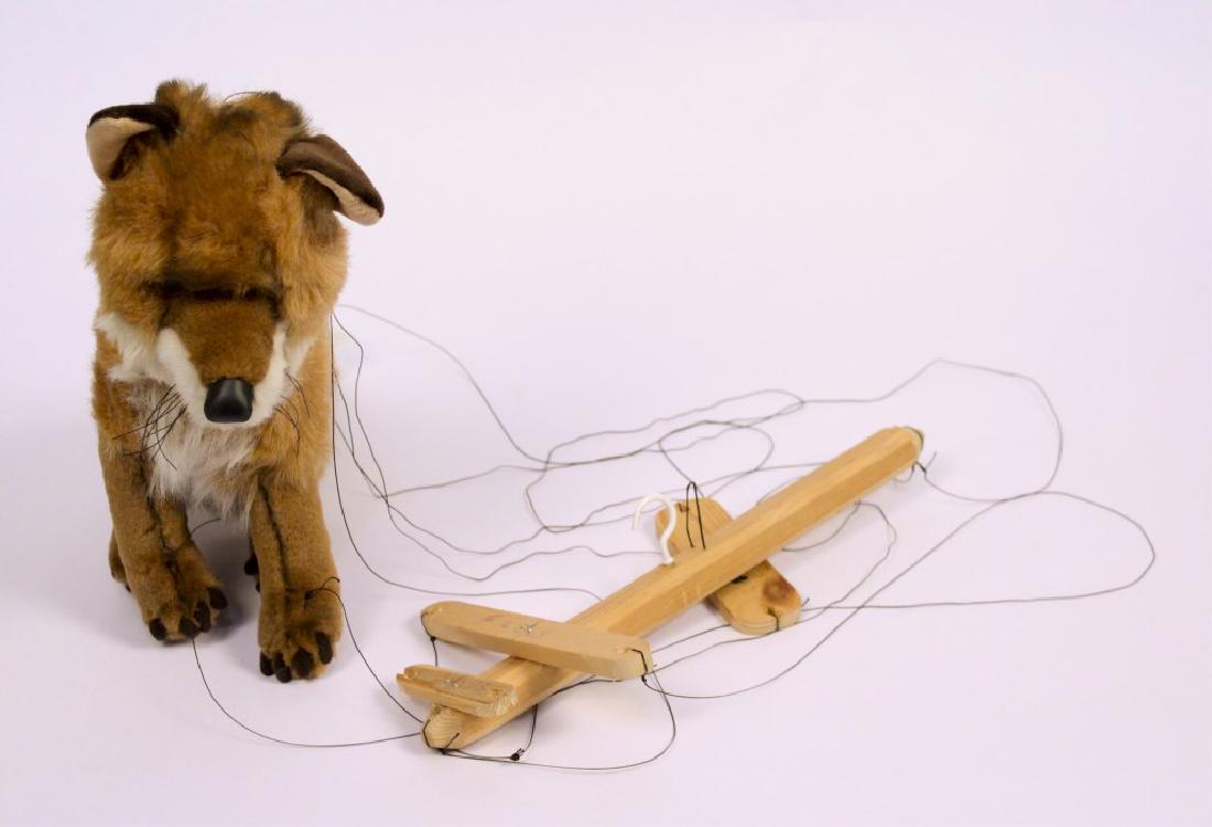 Discovery Channel Red Fox Marionette: Discovery Channel. Made in U.S.A. Vintage airplane control marionette. Stored for many years by a seasoned puppeteer. May have cracks, discoloring and/or the need to untangle or re-string. Please chec