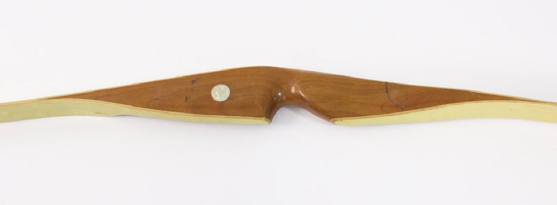 Vintage 1953 Bear Archery Company Wooden Bow: Does not include strings. Made in Grayling, Michigan by Fred Bears company - Bear Archery Company. [ILY 238]