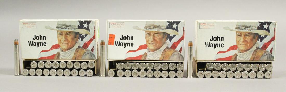 3 Winchester John Wayne 32-40 Rifle Cartridge Box: Each Winchester box comes with 20 rifle cartridges. 'The Duke'. Marion Mitchell Morrison, known professionally as John Wayne and nicknamed "Duke", was an American actor and filmmaker. He was among the