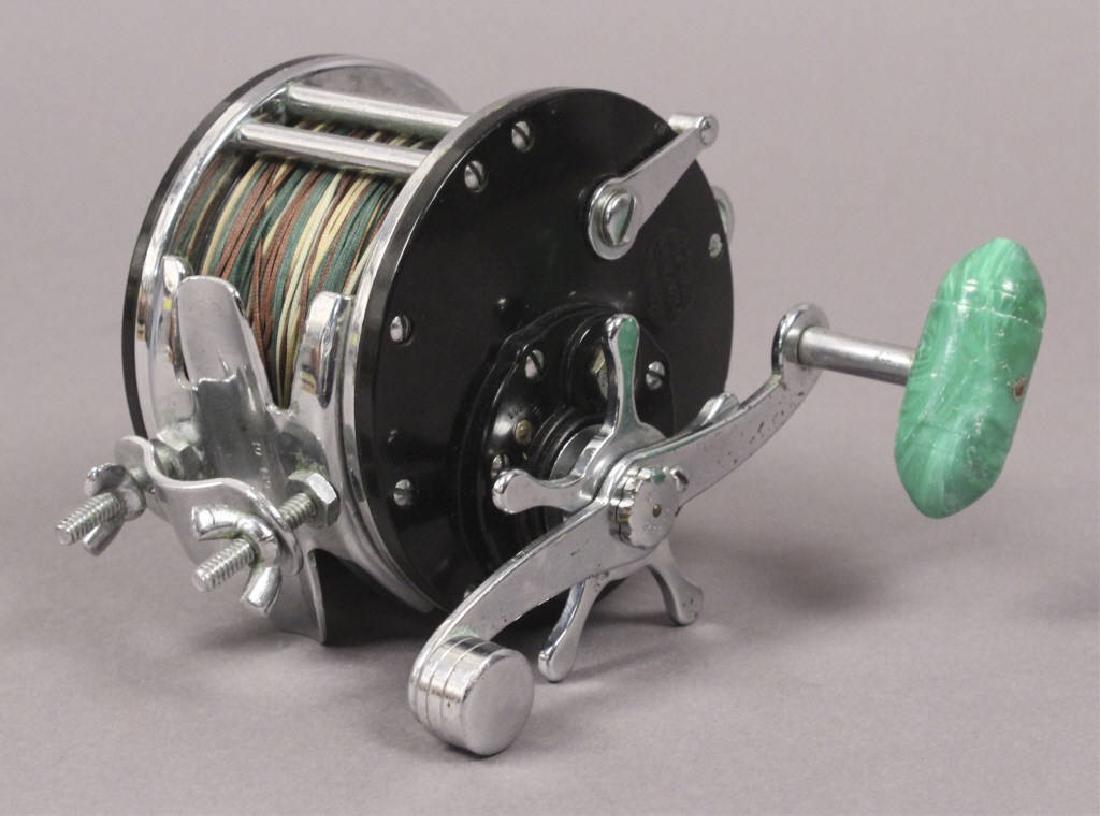 Penn Sail Fighter No.130 Fishing Reel: Otto Henze left Ocean City Reels and started his own fishing reel company in 1932, called Penn Fishing Tackle Manufacturing Company. He established his new company in a 3rd. floor loft at 492 North Th