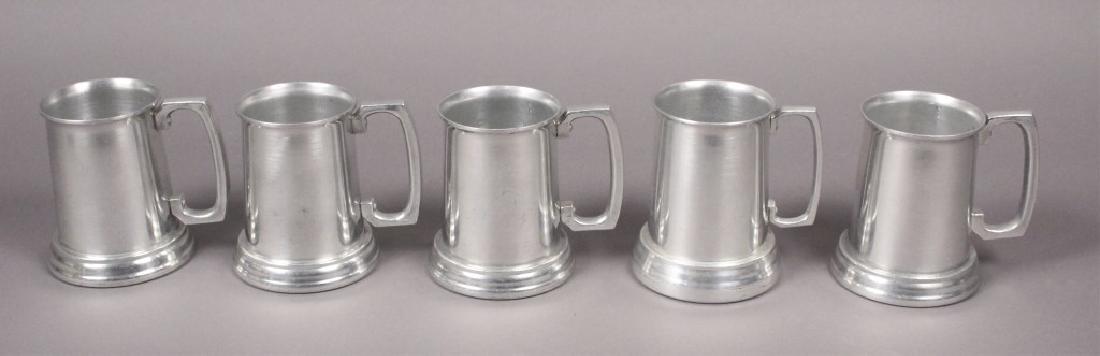 5 Pewter Style Mugs with Clear Bottoms (1 of 5)