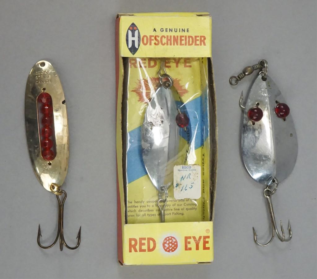 Hofschneider Red Eye Wiggler Lure & a Lucky Strike: [CKE 109]