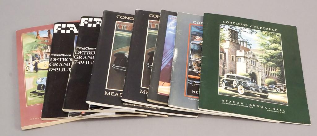 Concours d' Elegance & Car Magazines: 1983 - 1994, Signature of Gordon Buehrig automobile designer. 3 - August 1983 Oakland University Concours d' Elegance unused tickets. Automobile ephemera. Car collectors. [SMA 922]