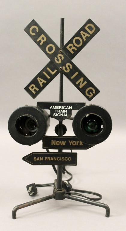 Rail Road Crossing Signal Desk Light (1 of 8)