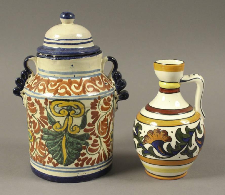 Erphila Art Pottery Hand Painted Pitcher & Vase (1 of 6)