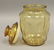 Amber Depression Glass - Bowl - Cake Plate - Jar - 3