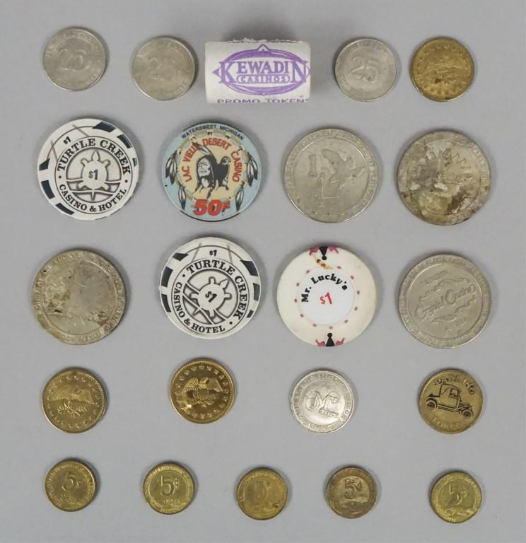 Vintage Casino Chips - Coins - Ashtray - Tokens: [RMP 4220]