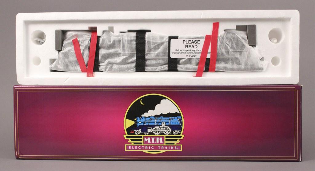 MTH 20-3023-1 W. V. P & P. Steam Engine & Tender: Cab No. 12 Features: Constant Voltage & Directional Lighting, Flywheel Can Motor with Ball Bearing Drive Train, Fire Box Glow, lighted Cab Interior with Figure, 3 Rail Models Have Enhanced Proto Sound