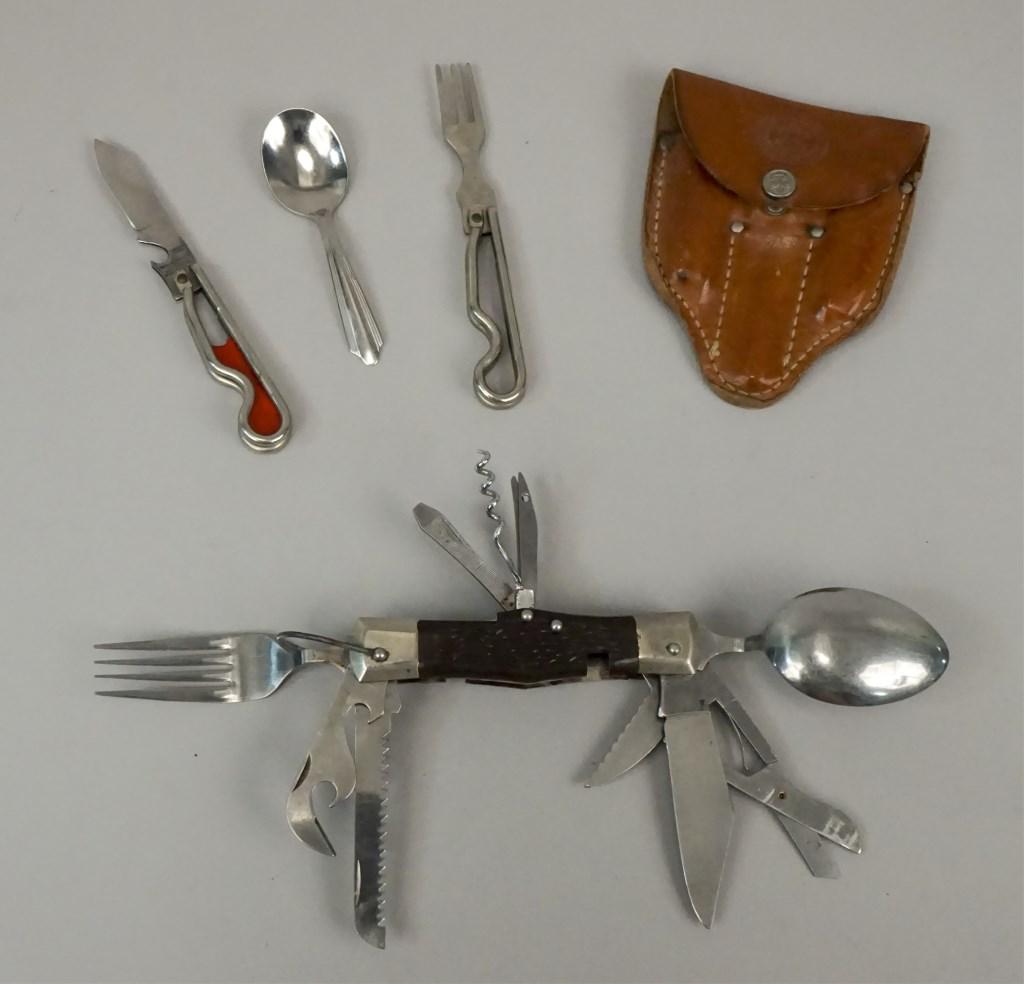 Hobo Camping Knife & Pocket Utensils with Case: [RMP 4352]