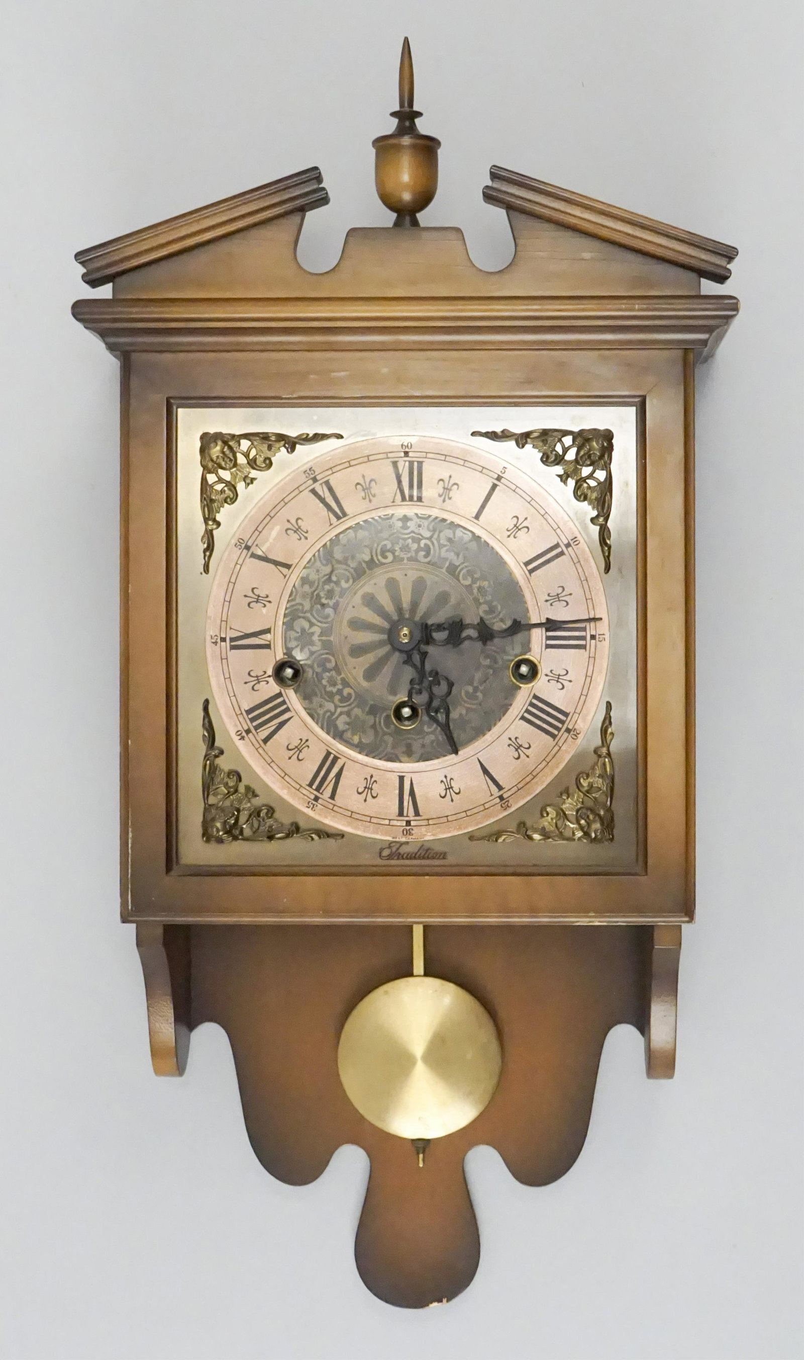 1950's W. Haid #72 West German Tradition Clock: Works. Includes key. Clock has been serviced and oiled by a professional clocksmith. It is in working condition but you may have to make a speed adjustment after shipping and leveling at your location
