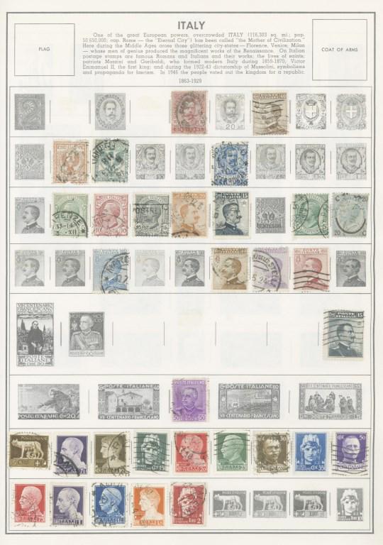 115 Italy Stamps from 1863 - 1977 (1 of 10)