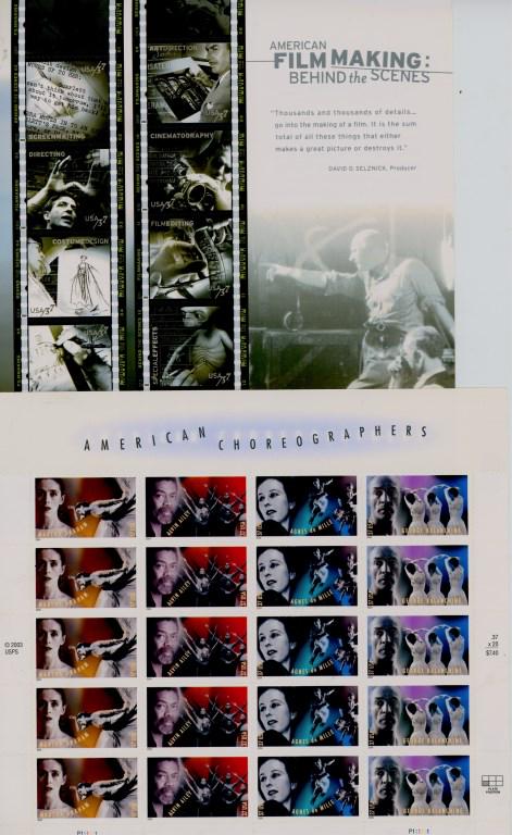 Film & Dance USPS Stamp Sheets (1 of 4)