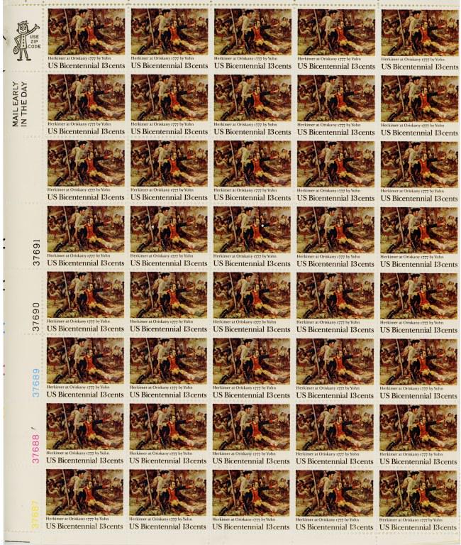 U. S. 13 Cent Stamp Sheets (1 of 4)