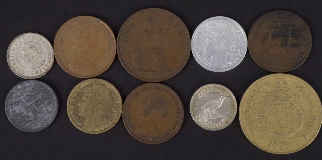 Variety of 10 Foreign Coins (1 of 20)