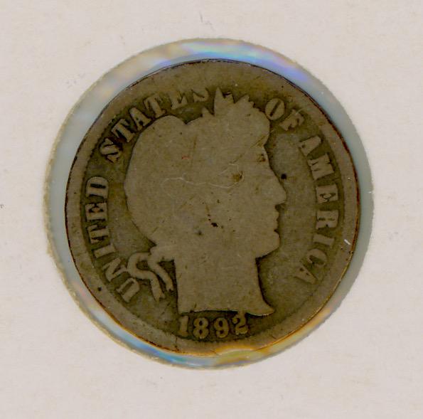 1892 U.S. Barber Dime (1 of 5)