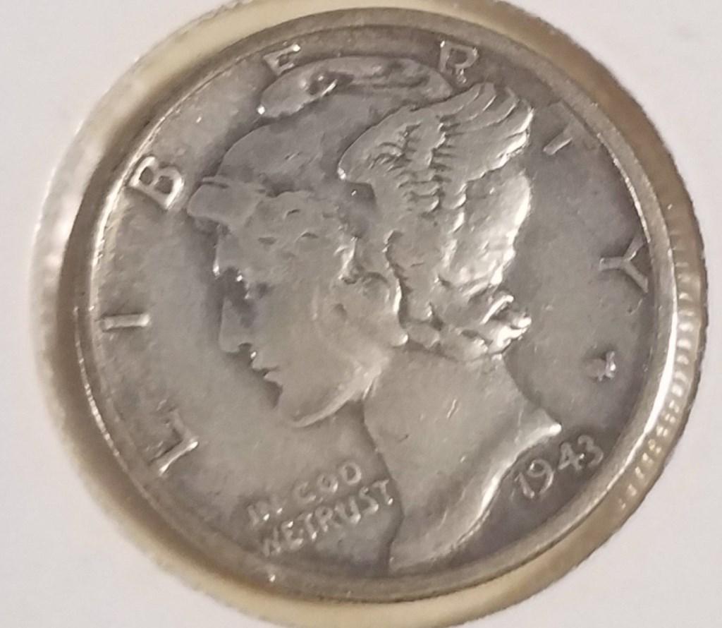 1943 "D" Silver Mercury Dime (1 of 7)