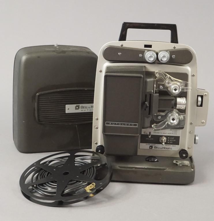Vintage Bell & Howell Super 8 Film Movie Projector: Works. Bell & Howell Autoload Super 8, 8mm projector. Design 346A. Required Watts, 500 Max, 5 Amps.Cindy Sherman. Robert Frank. Eliot Porter. Imogen Cunningham. Frans Lanting. Paul Strand. Weegee. Ric